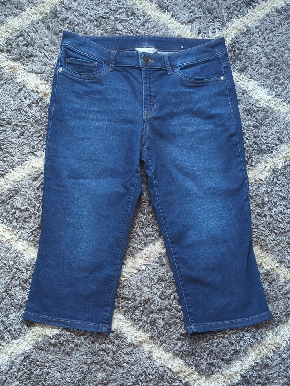 Christopher & Banks Dark Blue Ankle Denim Capri Jeans Size 8P